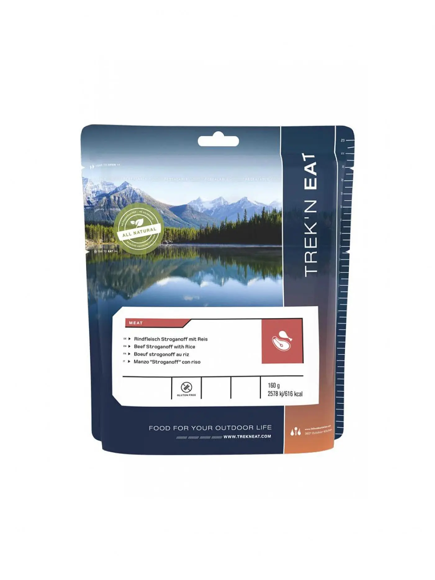 TREKN EAT | Outdoorfood Rindfleisch Stroganoff mit Reis | 